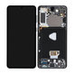 Samsung Galaxy S21 Plus G996B - LCD Display + Touchscreen Front Glas + Rahmen (Phantom Black) - GH82-24554A, GH82-24553A, GH82-27267A Genuine Service Pack