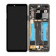 Sony Xperia 10 III - LCD Display + Touchscreen Front Glas + Rahmen (Black) - A5034092A Genuine Service Pack