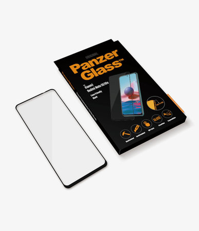 PanzerGlass - Gehärtetes Glas Case Friendly für Xiaomi Redmi Note 10, 10S, schwarz
