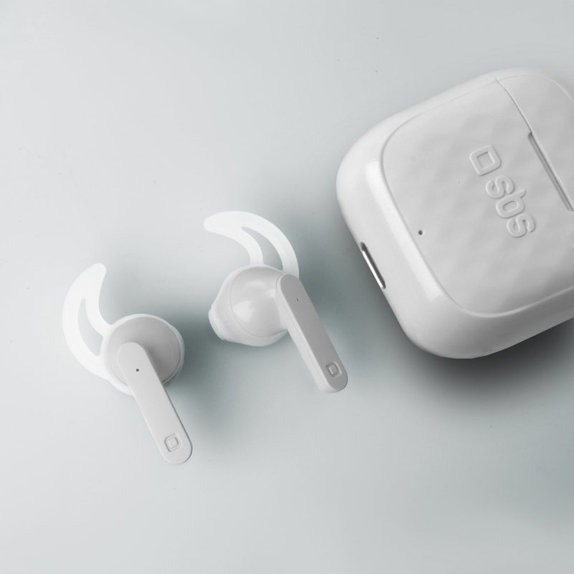SBS - TWS Air Free Kabellose Kopfhörer mit Ladebox 250 mAh, weiß