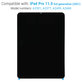 Apple iPad Pro 11.0 (3rd Gen 2021, 4th Gen 2022) - LCD Display + Touchscreen Front Glas Refurbished