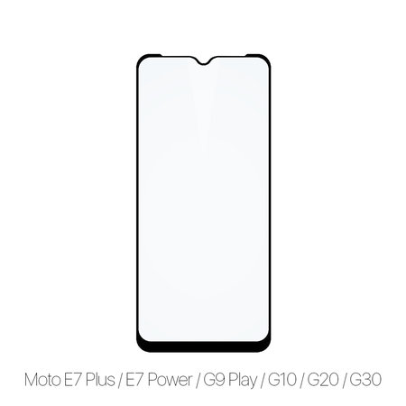 FixPremium FullCover Glass - Gehärtetes Glas für Motorola Moto E7 Plus, E7 Power, G9 Play, G10, G20 und G30