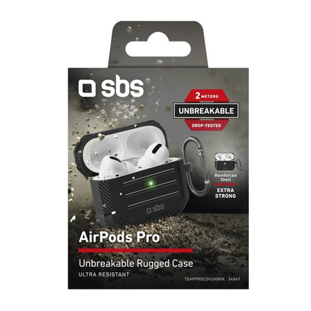 SBS - Schlagfest Fall für Apple AirPods Pro, schwarz