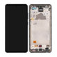 Samsung Galaxy A72 A725F, A726B - LCD Display + Touchscreen Front Glas + Rahmen (Awesome Black) - GH82-25460A, GH82-25463A, GH82-25624A, GH82-25849A Genuine Service Pack
