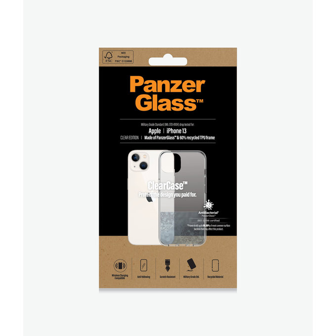 PanzerGlass - Hülle ClearCase AB für iPhone 13, transparent