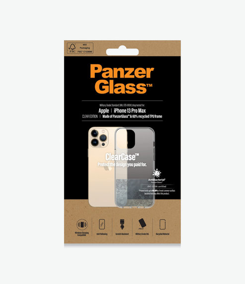 PanzerGlass - Hülle ClearCase AB für iPhone 13 Pro Max, transparent