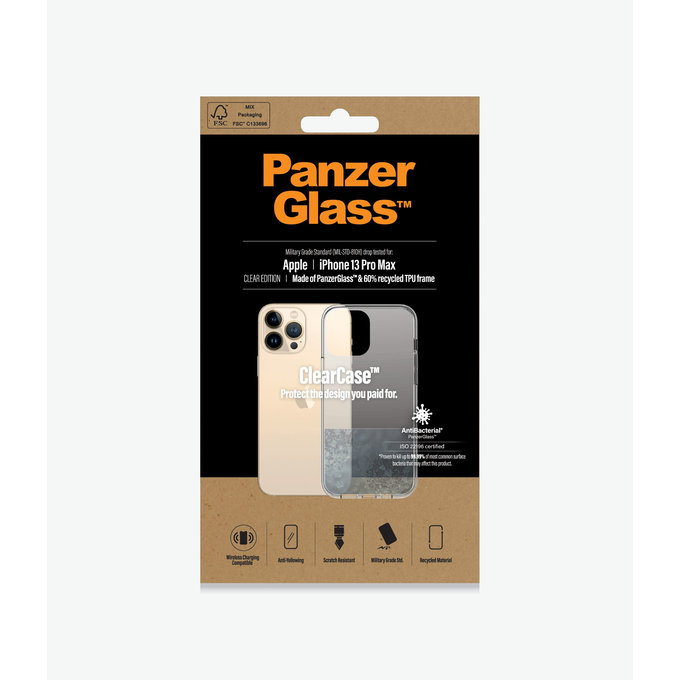 PanzerGlass - Hülle ClearCase AB für iPhone 13 Pro Max, transparent