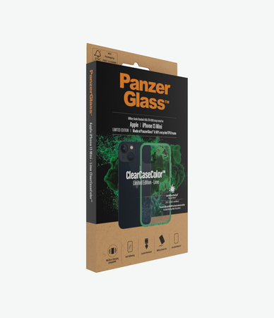 PanzerGlass - Fall ClearCaseColor AB für iPhone 13 mini, lime