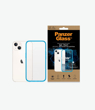 PanzerGlass - Fall ClearCaseColor AB für iPhone 13, bondi blue