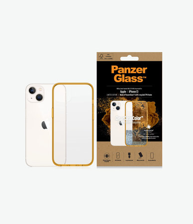 PanzerGlass - Fall ClearCaseColor AB für iPhone 13, tangerine