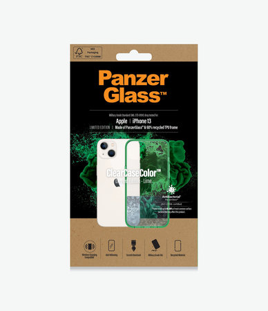 PanzerGlass - Fall ClearCaseColor AB für iPhone 13, lime