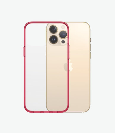 PanzerGlass - Hülle ClearCaseColor AB für iPhone 13 Pro Max, strawberry