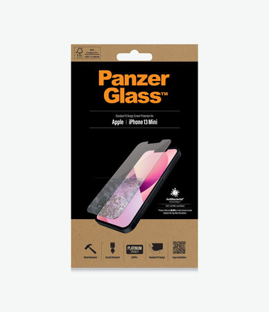 PanzerGlass - Gehärtetes Glas Standard Fit AB für iPhone 13 mini, transparent