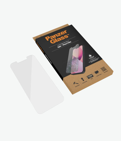 PanzerGlass - Gehärtetes Glas Standard Fit AB für iPhone 13 mini, transparent