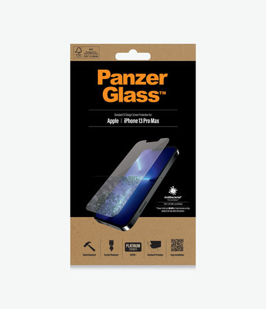 PanzerGlass - Gehärtetes Glas Standard Fit AB für iPhone 13 Pro Max und 14 Plus, transparent