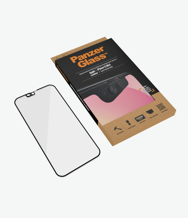 PanzerGlass - Gehärtetes Glas Case Friendly CamSlider AB für iPhone 13 mini, schwarz