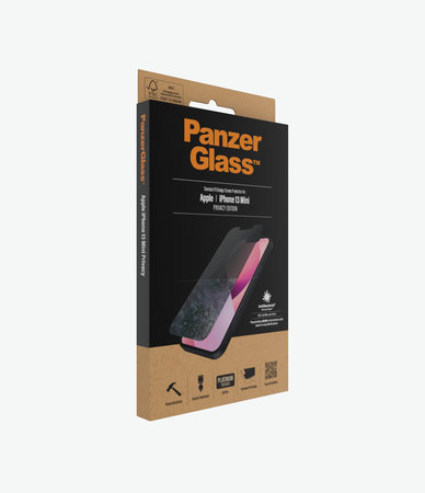 PanzerGlass - Gehärtetes Glas Standard Fit Privacy AB für iPhone 13 mini, transparent
