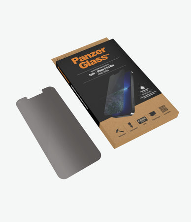 PanzerGlass - Gehärtetes Glas Standard Fit Privacy AB für iPhone 13 Pro Max und 14 Plus, transparent