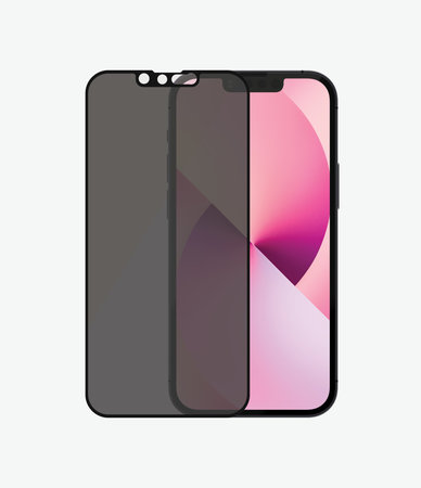 PanzerGlass - Gehärtetes Glas Case Friendly Privacy AB für iPhone 13 mini, schwarz