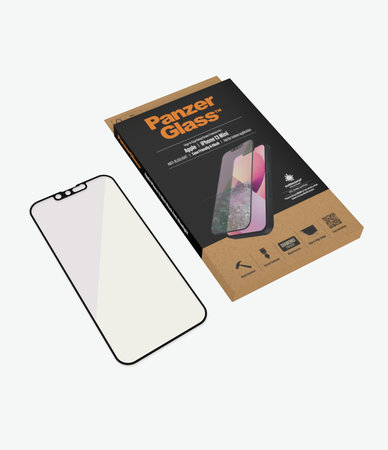 PanzerGlass - Gehärtetes Glas Case Friendly Anti-Bluelight AB für iPhone 13 mini, schwarz