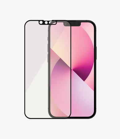PanzerGlass - Gehärtetes Glas Case Friendly Anti-Bluelight AB für iPhone 13 mini, schwarz