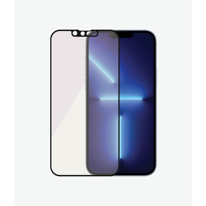 PanzerGlass - Gehärtetes Glas Case Friendly Anti-Bluelight AB für iPhone 13 Pro Max und 14 Plus, schwarz