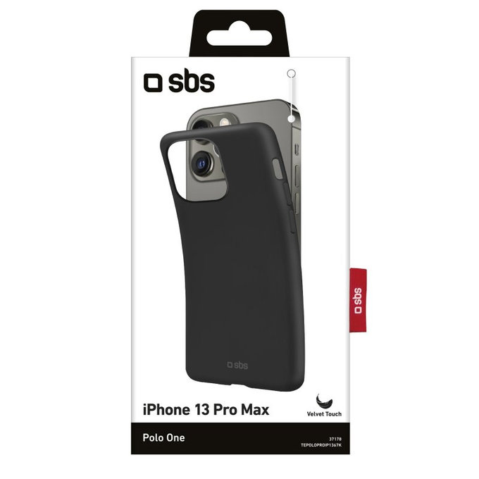 SBS - Fall Polo One für iPhone 13 Pro Max, schwarz