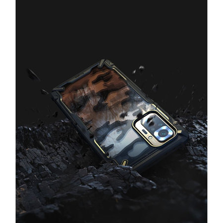 Ringke - Fusion X Hülle für Xiaomi Redmi Note 10 Pro, schwarze Tarnung