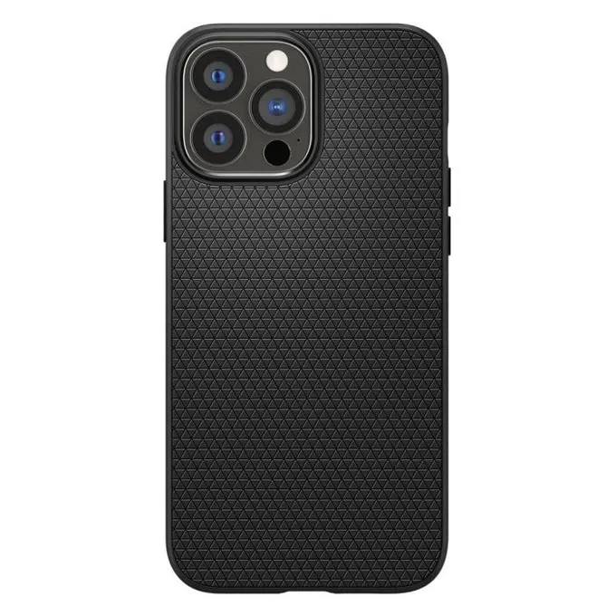 Spigen - Hülle Liquid Air für iPhone 13 Pro Max, schwarz