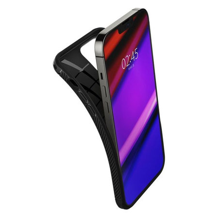 Spigen - Hülle Rugged Armor für iPhone 13 Pro, schwarz