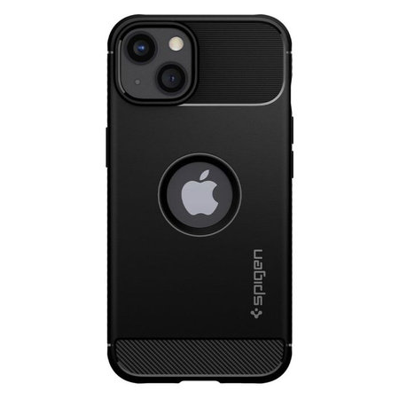 Spigen - Hülle Rugged Armor für iPhone 13 mini, schwarz