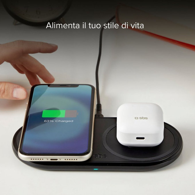 SBS - Duálna Drahtloses Ladegerät, schwarz