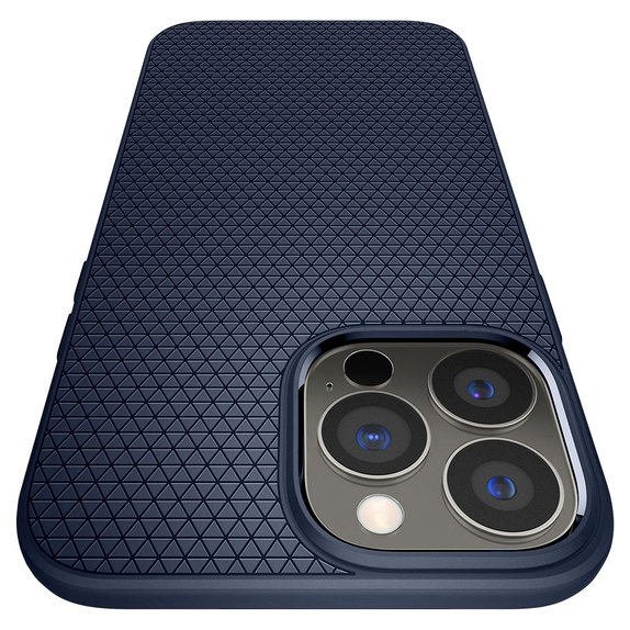 Spigen - Hülle Liquid Air für iPhone 13 Pro Max, blau