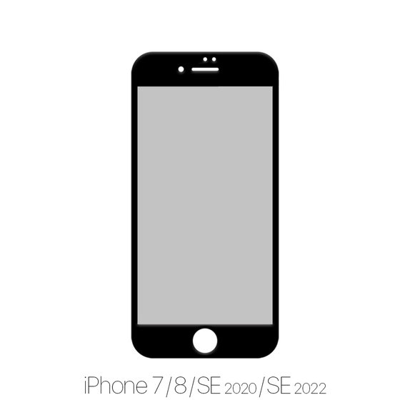 FixPremium Privacy Anti-Spy Glass - Gehärtetes Glas für iPhone 7, 8, SE 2020 und SE 2022