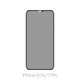 FixPremium Privacy Anti-Spy Glass - Gehärtetes Glas für iPhone X, Xs und 11 Pro
