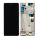 Motorola Edge 20 XT2143 - LCD-Display + Touchglas + Rahmen (Frosted White) - 5D68C19194 Genuine Service Pack