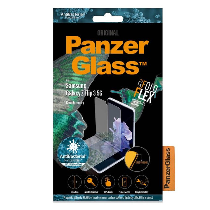 PanzerGlass - Schutzfilm Case Friendly AB für Samsung Galaxy Z Flip3, transparent