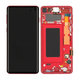 Samsung Galaxy S10 G973F - LCD Display + Touchscreen Front Glas + Rahmen (Red) - GH82-18850H Genuine Service Pack
