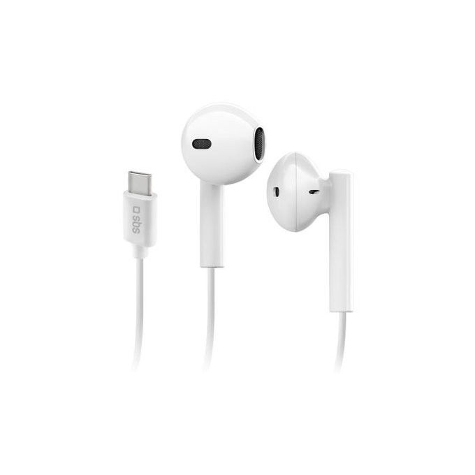 SBS - Kopfhörer Studio Mix 65c mit mikrofon, USB-C, weiß