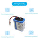 iRobot Braava 2000, 300, 380, 380T, 381, 390, Mint 5200, Mint Plus 5200, Proscenic JOJO Professional - Akku Batterie GPRHC202N026, 4409709, W206001001399 Ni-MH 7.2V 2500mAh