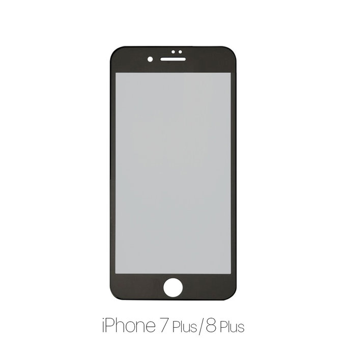 FixPremium Privacy Anti-Spy Glass - Gehärtetes Glas für iPhone 7 Plus und 8 Plus