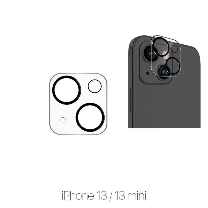 FixPremium Glass - Gehärtetes Glas für die rückwärtige Kameralinse für iPhone 13 und 13 mini