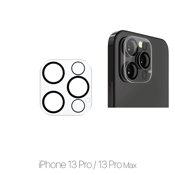 FixPremium Glass - Gehärtetes Glas für die rückwärtige Kameralinse für iPhone 13 Pro und 13 Pro Max