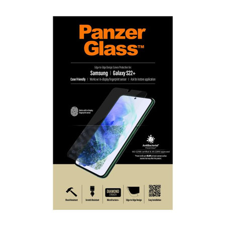 PanzerGlass - Gehärtetes Glas Case Friendly AB für Samsung Galaxy S22+, transparent