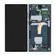 Samsung Galaxy S22 Ultra S908B - LCD Display + Touchscreen Front Glas + Rahmen (Green) - GH82-27489D, GH82-27488D Genuine Service Pack