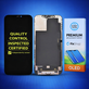 Display Hard OLED für iPhone 12 Pro Max, Touchscreen-Glas mit Rahmen, FixPremium