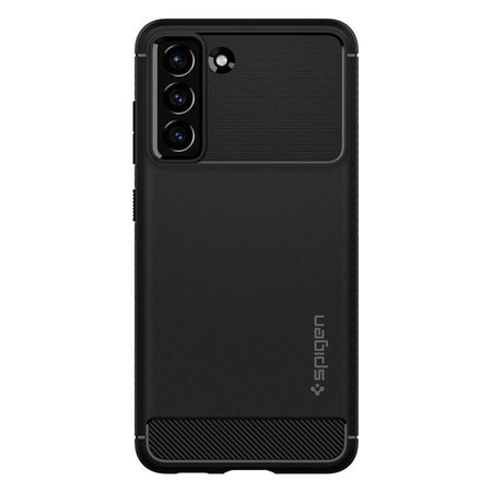 Spigen - Hülle Rugged Armor für Samsung Galaxy S21 FE, Matte Black