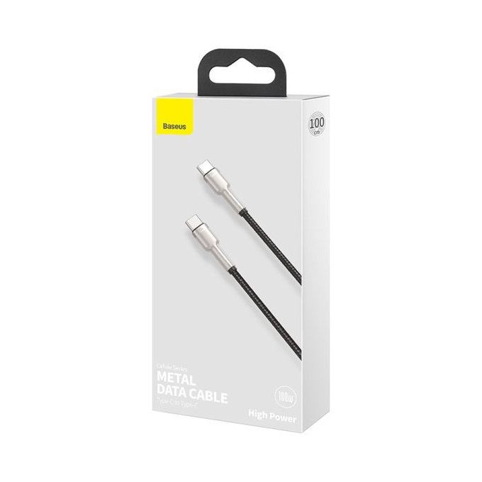 Baseus - USB-C / USB-C Kabel (1m), schwarz