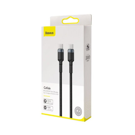 Baseus - USB-C / USB-C Kabel (2m), schwarz