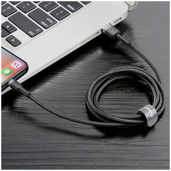 Baseus - Lightning / USB Kabel (0.5m), schwarz